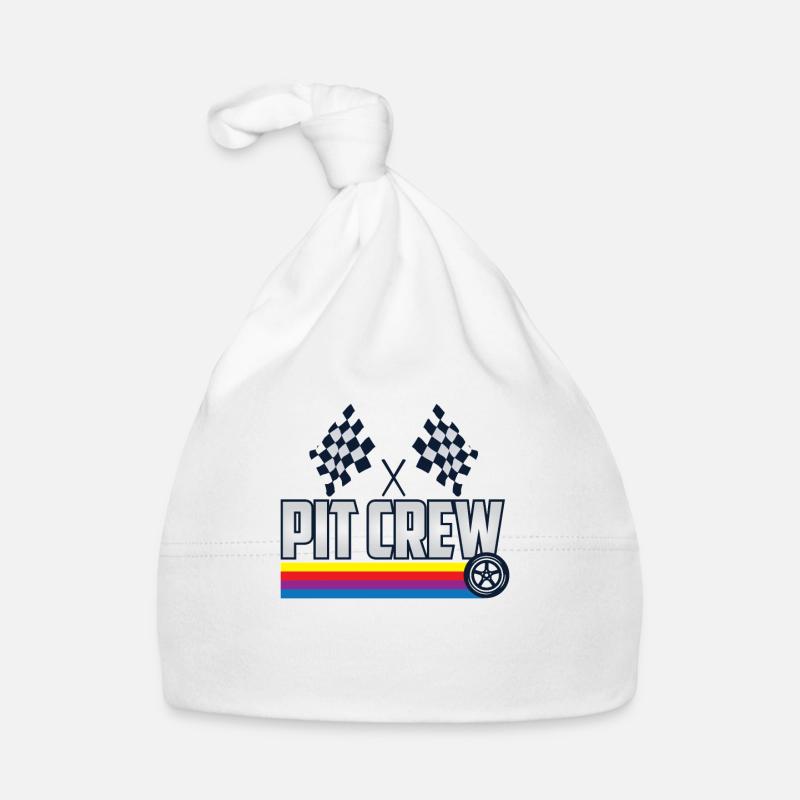 Pit Équipage Racing Car Driver Idea Pit Crew Bonnet bio Bébé