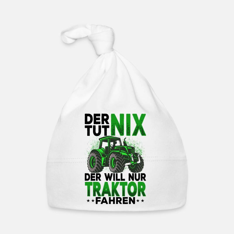 Traktor Baby Bio-Mütze
