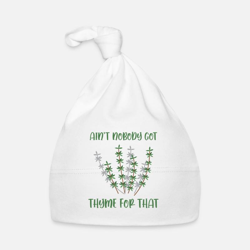 Jardinage jeu de mots thym plantes jardinier Bonnet bio Bébé