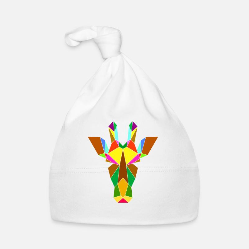 Giraffe geometry Organic Baby Cap