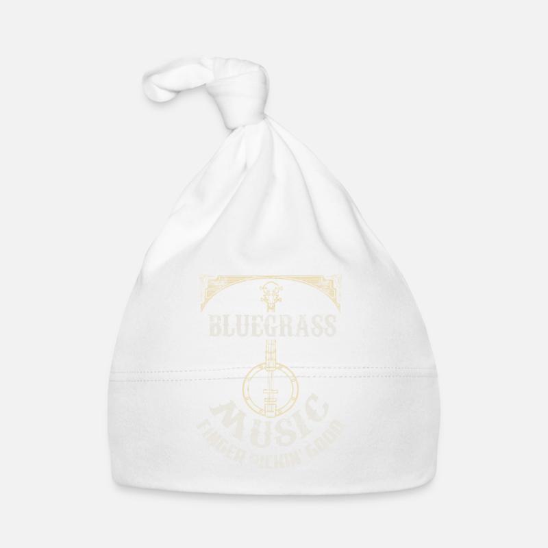Cadeau de banjo de musique de guitare Bluegrass Bonnet bio Bébé