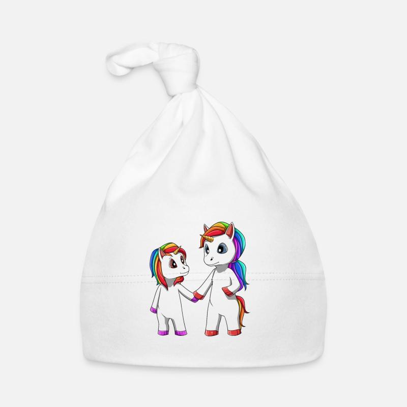 Große Schwester Einhorn Baby Bio-Mütze