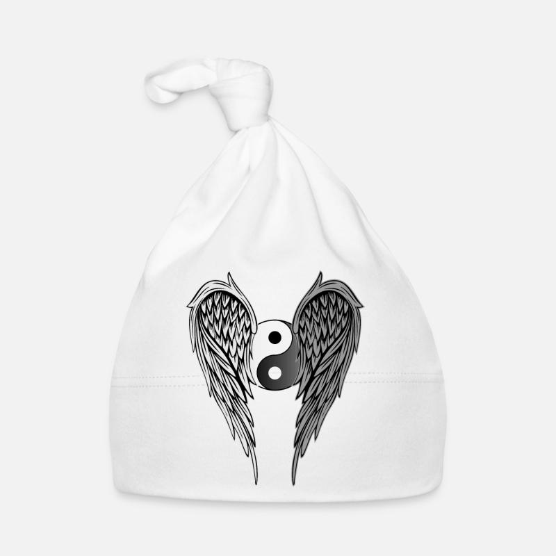 Yin & Yang ailes ailes d'ange ailes d'ange version 2 Bonnet bio Bébé