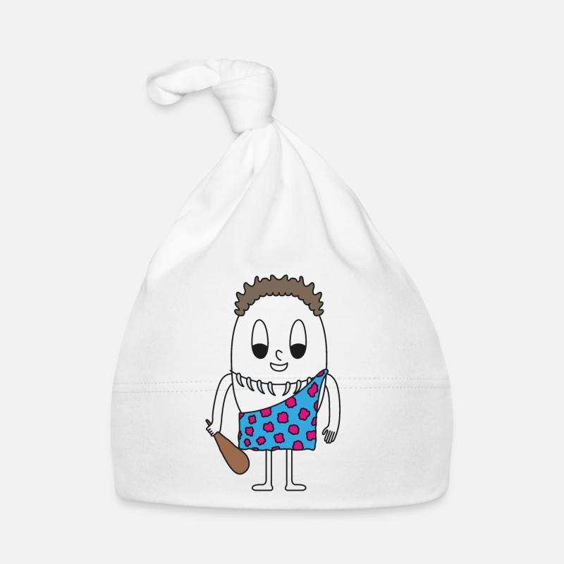 Steinzeitmann Ei Baby Bio-Mütze