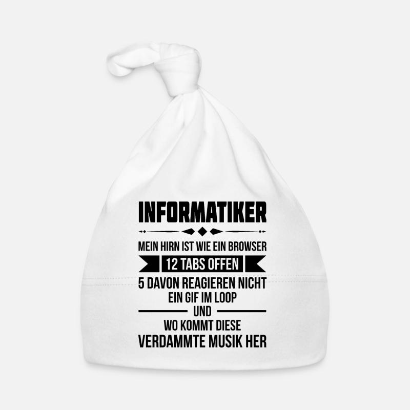 Informatiker Mein Hirn ist wie ein Browser Informa Baby Bio-Mütze