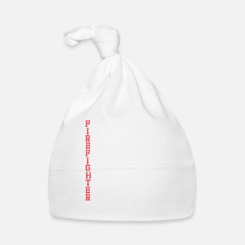 Premier intervenant pompier mince ligne rouge Bonnet bio Bébé
