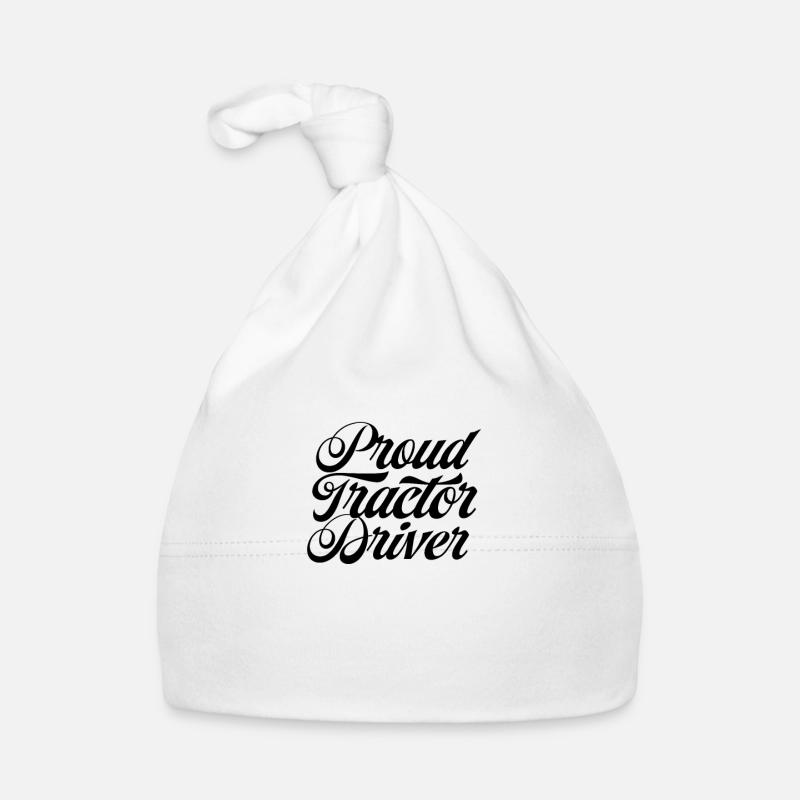 Proud tractor driver tractor tractor Organic Baby Cap