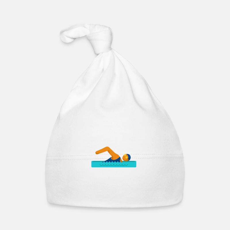 Breathing Is For The Weak 2 for swimmers Organic Baby Cap