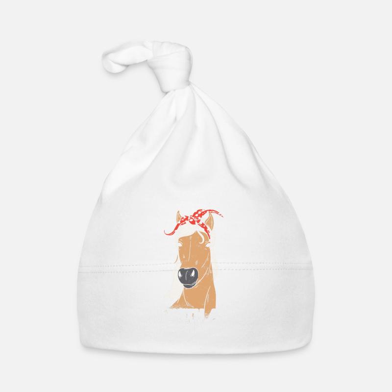 Cheval drôle Haflinger cheval galop anniversaire Bonnet bio Bébé
