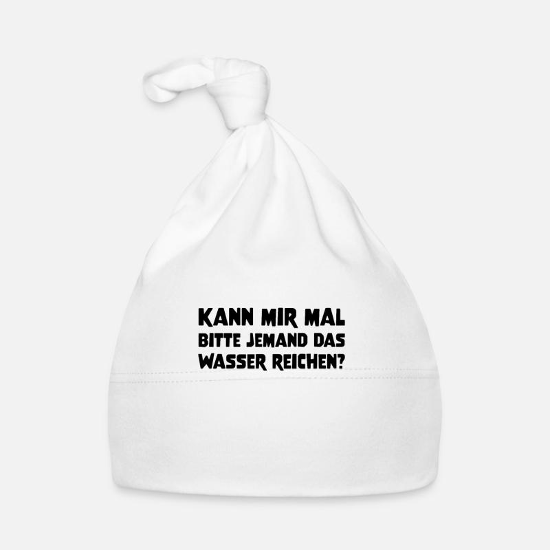 Kann mir mal bitte jemand das Wasser reichen? Idee Baby Bio-Mütze