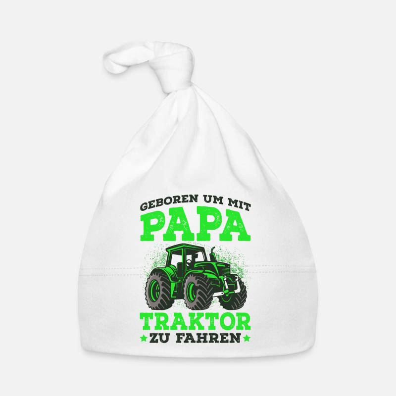 Traktor Baby Bio-Mütze