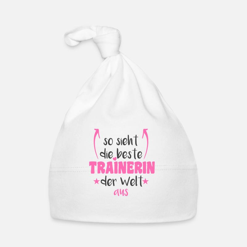So sieht die beste Trainerin der Welt aus Trainer Baby Bio-Mütze