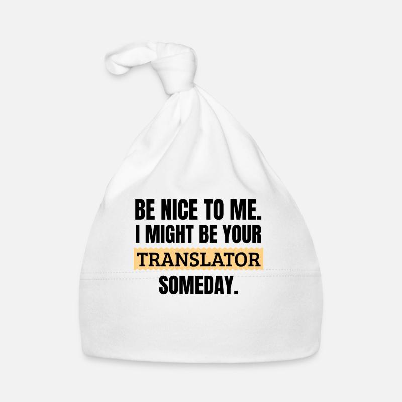 Interprète de cadeaux | Traduction traducteur Bonnet bio Bébé