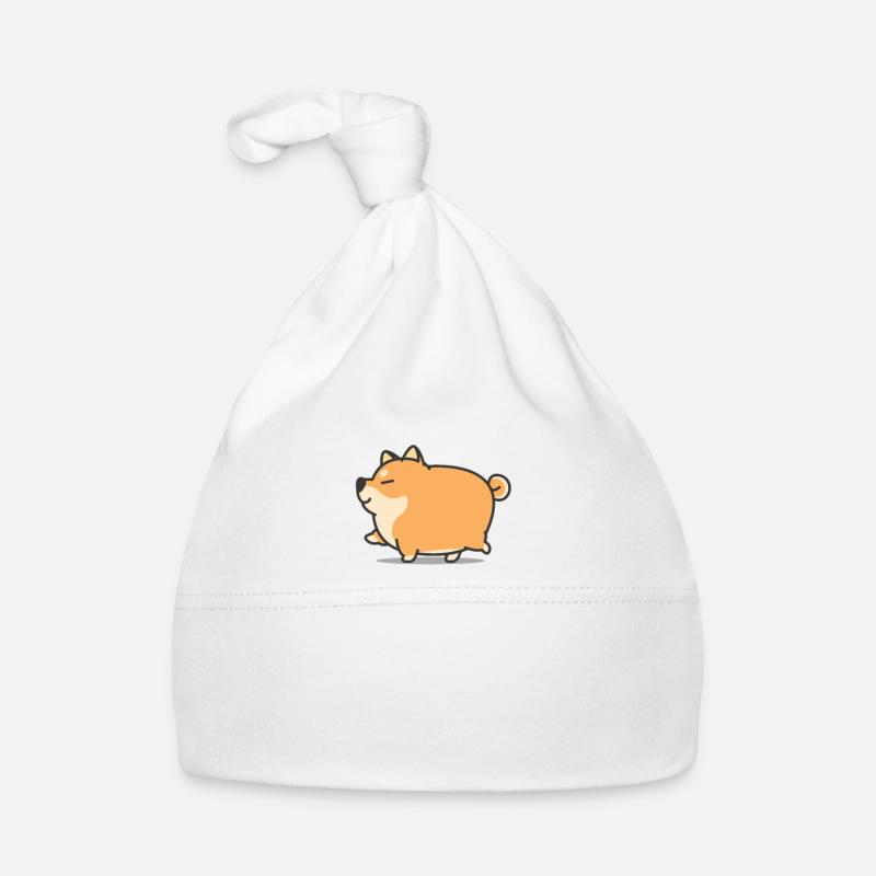 Shiba Inu - Bonnet bio Bébé - blanc