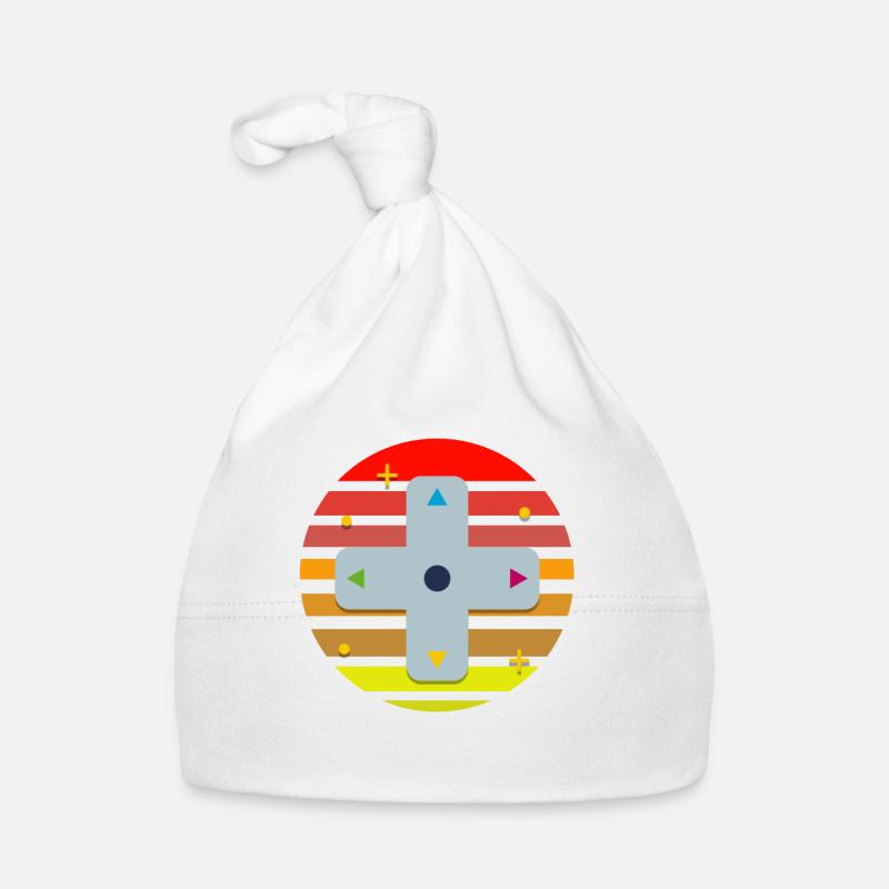Gamepad in the sunset Organic Baby Cap