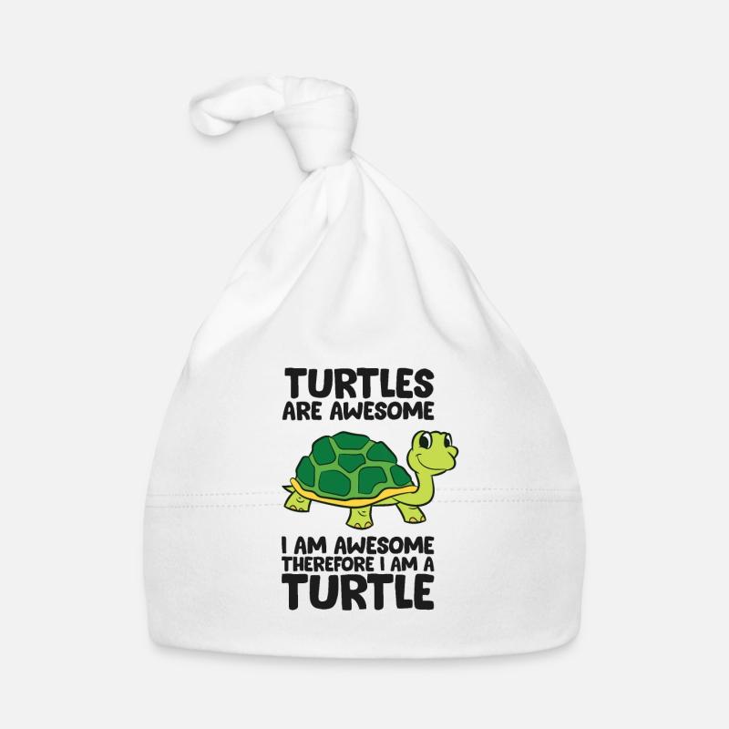 Je suis une tortue Bonnet bio Bébé