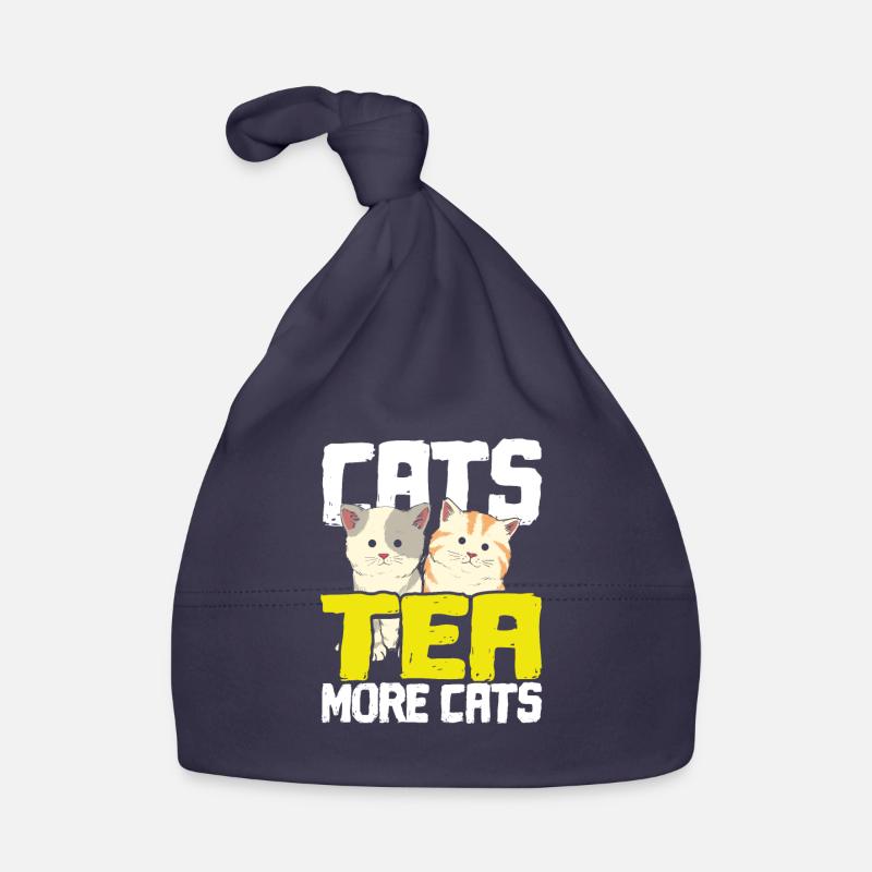 Cadeau d'amant de chat Cats Tea More Cats Tea Drinker Gift Bonnet bio Bébé