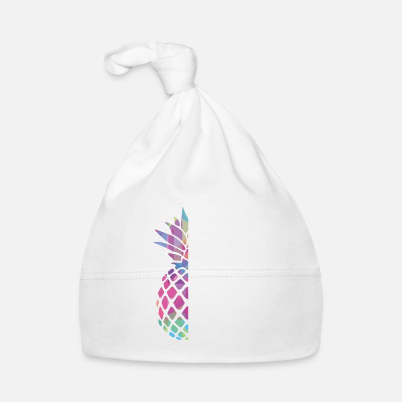 Ananas - Bonnet bio Bébé - blanc