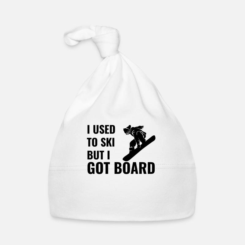 Snowboard Pun - J'avais l'habitude de skier, mais j'ai BOARD Bonnet bio Bébé