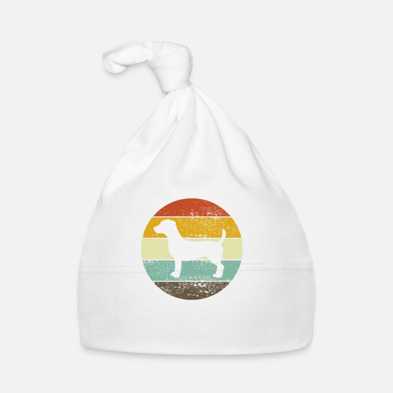 Jack Russel Terrier Dog Pet Retro Gift Organic Baby Cap