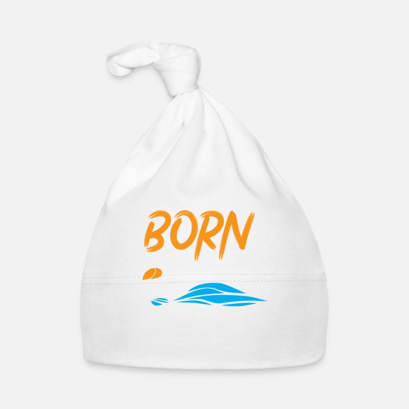 nageur natation idée cadeau eau piscine - Bonnet bio Bébé - blanc