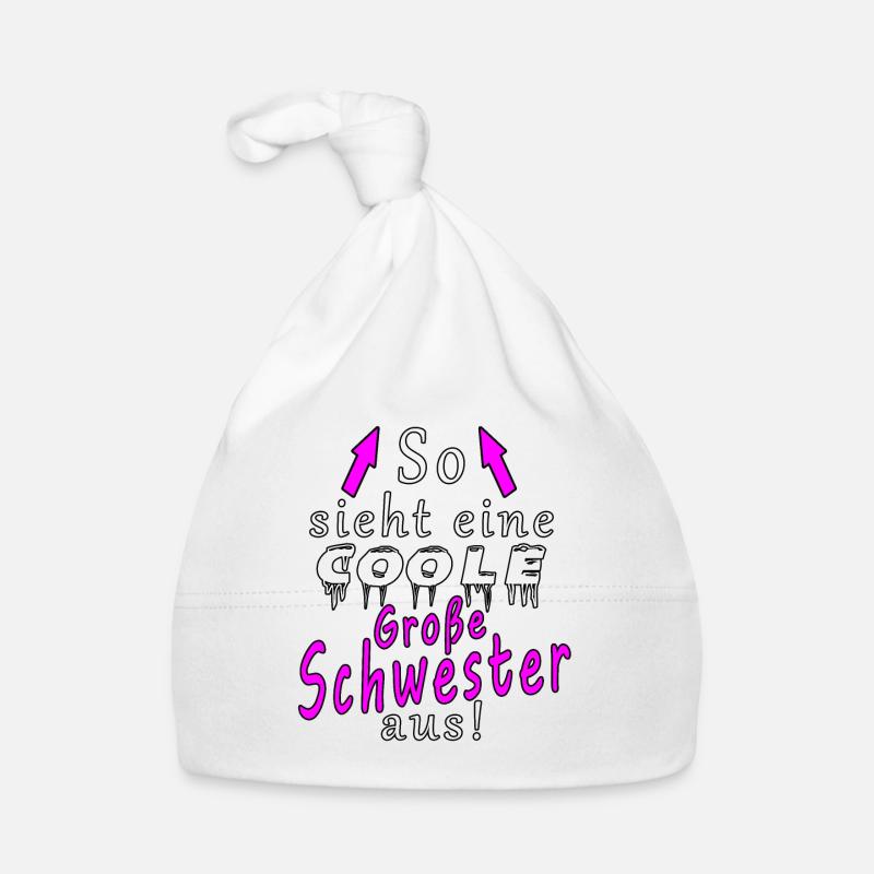 so sieht ein cooler schwester aus Baby Bio-Mütze