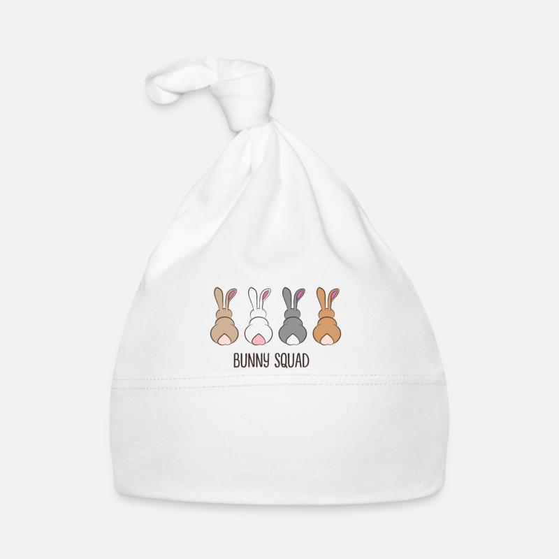 Squad Funny Rabbit Team Organic Baby Cap