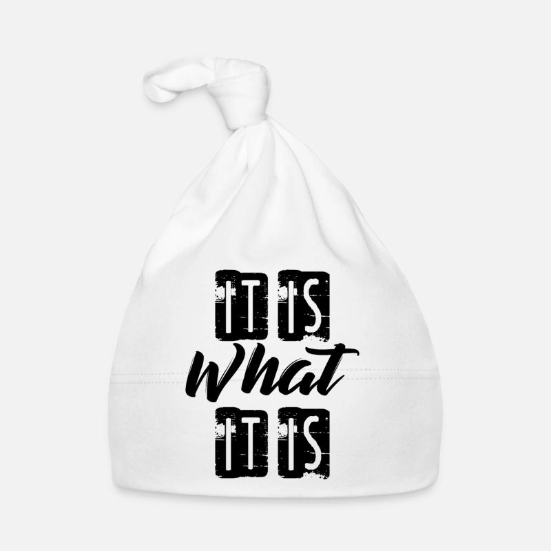 It is what it is Organic Baby Cap