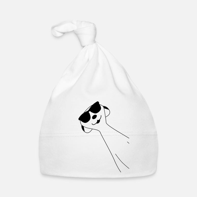 Erdmännchen lustig mit Sonnenbrille Baby Bio-Mütze