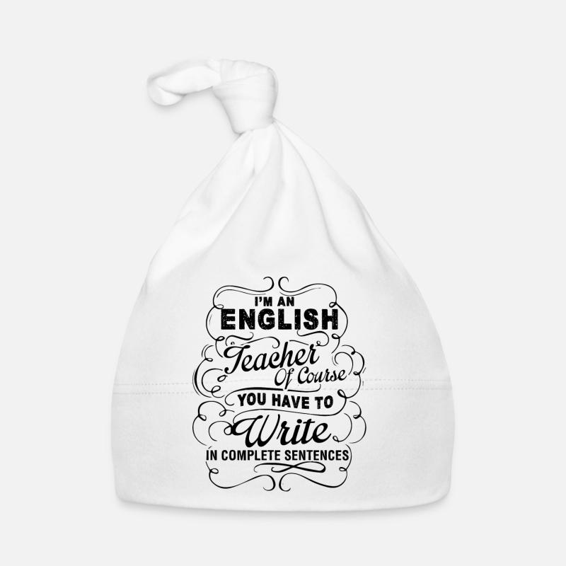 Ich bin ein Englischlehrer Shirts Baby Bio-Mütze