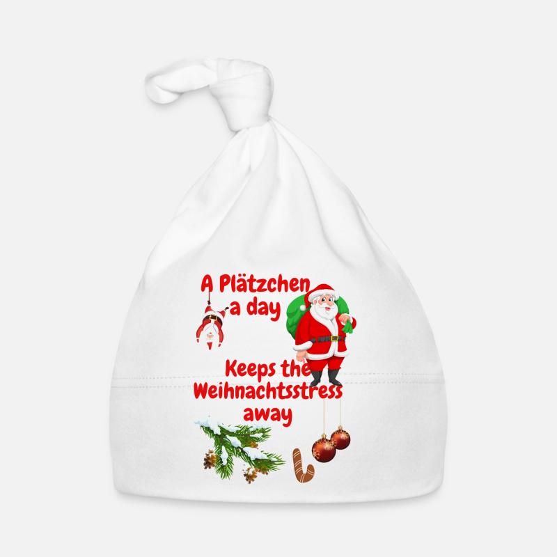 A Plätzchen a day keeps the Weihnachtsstress away Baby Bio-Mütze