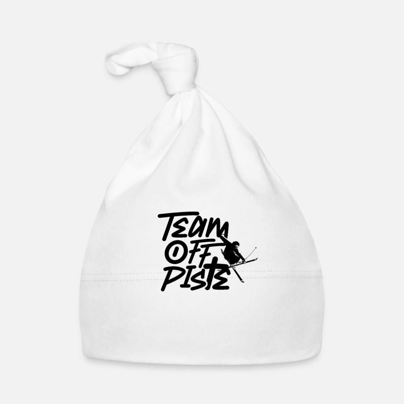 Team deep snow skiing deep snow skiing skis Organic Baby Cap