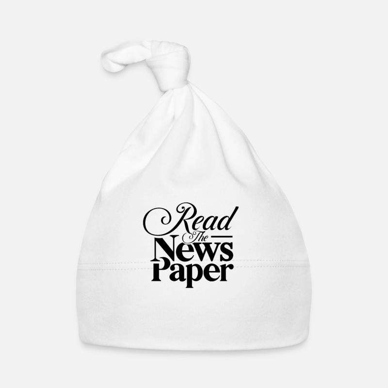 Read newspaper Newspapers Readers Leaf Magazine Organic Baby Cap
