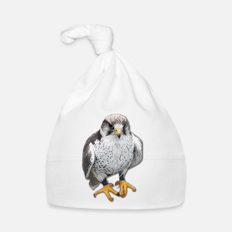 Oiseaux oiseaux de proie Griffes - Bonnet bio Bébé - blanc