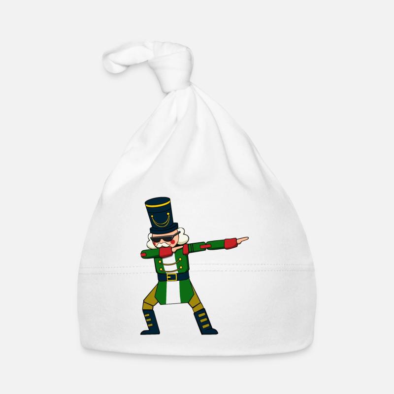 Dabbing Nussknacker Figur Weihnachtspullover Baby Bio-Mütze