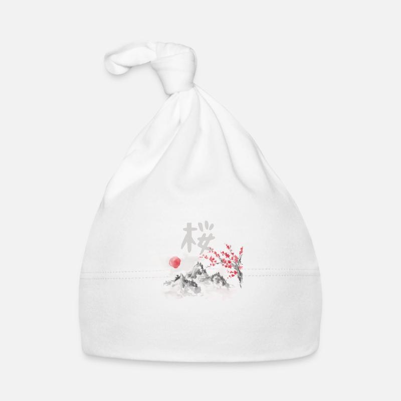 Sakura arbre de fleurs de cerisier japonais Bonnet bio Bébé
