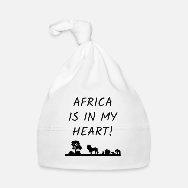 Afrique Afrique - Bonnet bio Bébé - blanc