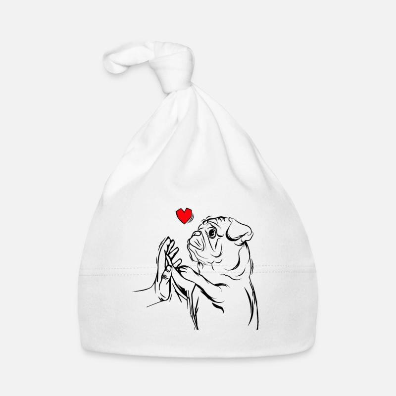 Mops Baby Bio-Mütze