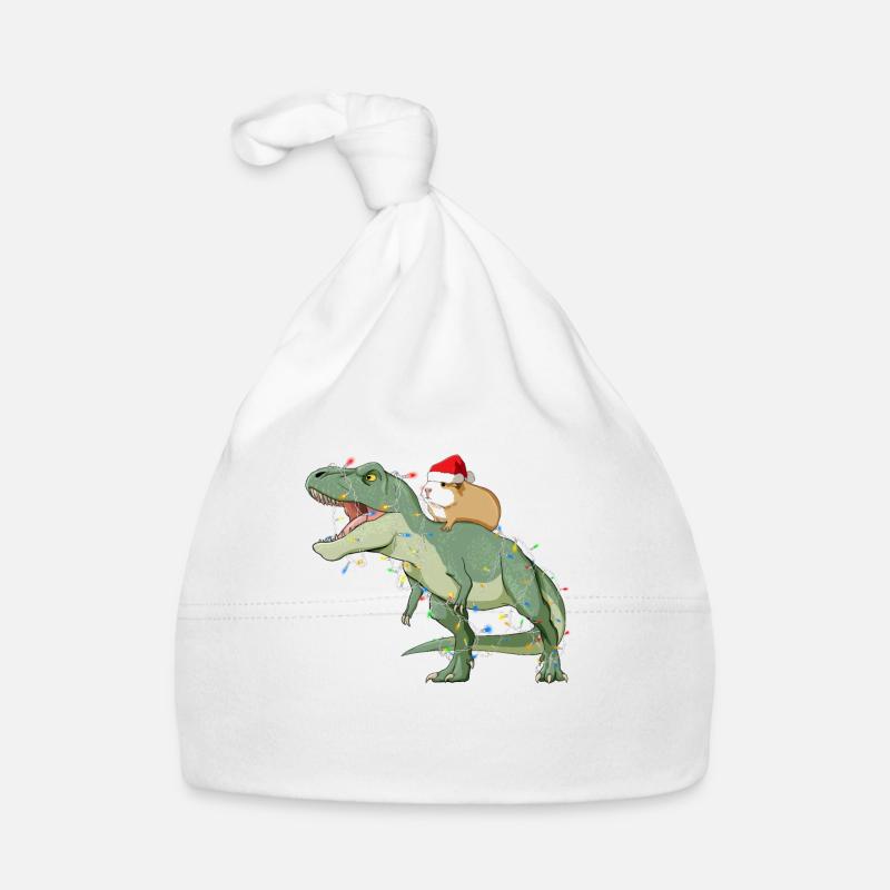 Santa Claus T Rex and Guinea Pig Organic Baby Cap