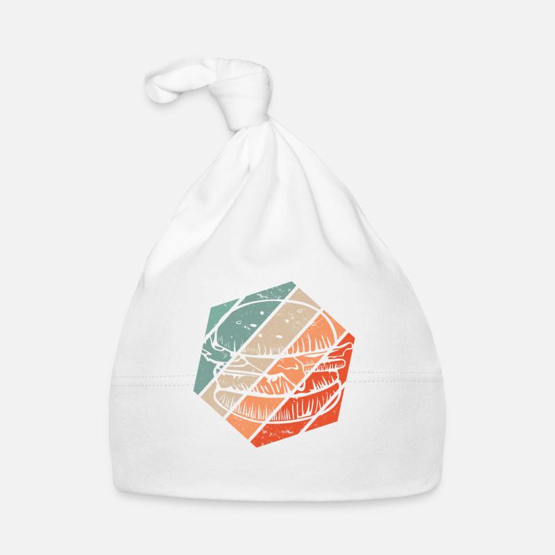 Burger Retro Style Cheeseburger Gift Burger Lover Baby Bio-Mütze