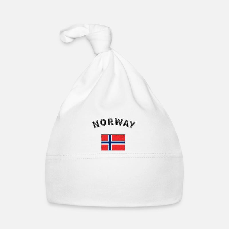 Drapeau norvégien drapeau drapeau norvégien Bonnet bio Bébé
