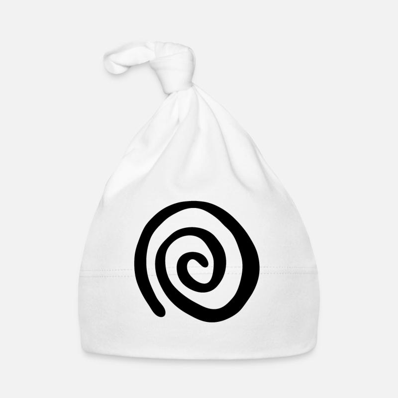 Pattern and Illusion Hypnosis Spiral Organic Baby Cap