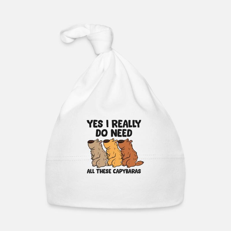 Capibara Lover Yes I Really Do Need All These Organic Baby Cap