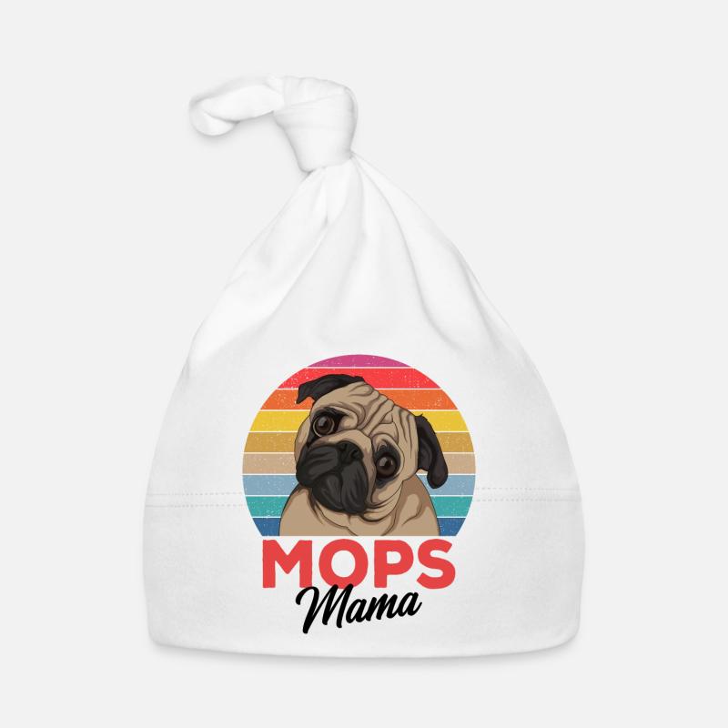 Mops Baby Bio-Mütze