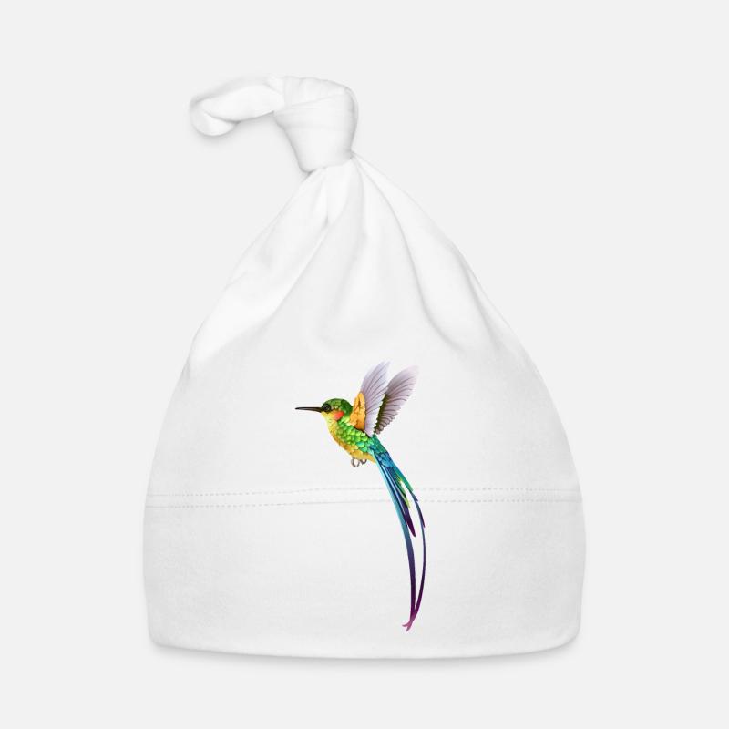 Colibri - Bonnet bio Bébé - blanc