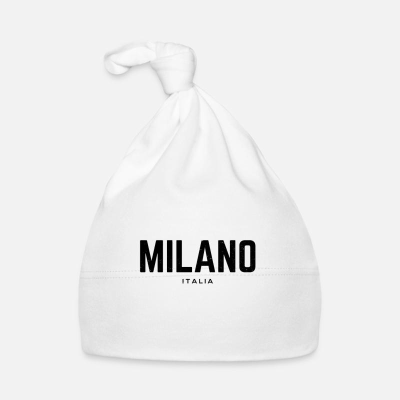 Milan Milan Italie - Bonnet bio Bébé - blanc