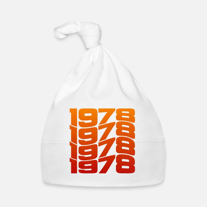 Millésime 1978 année de naissance Bonnet bio Bébé