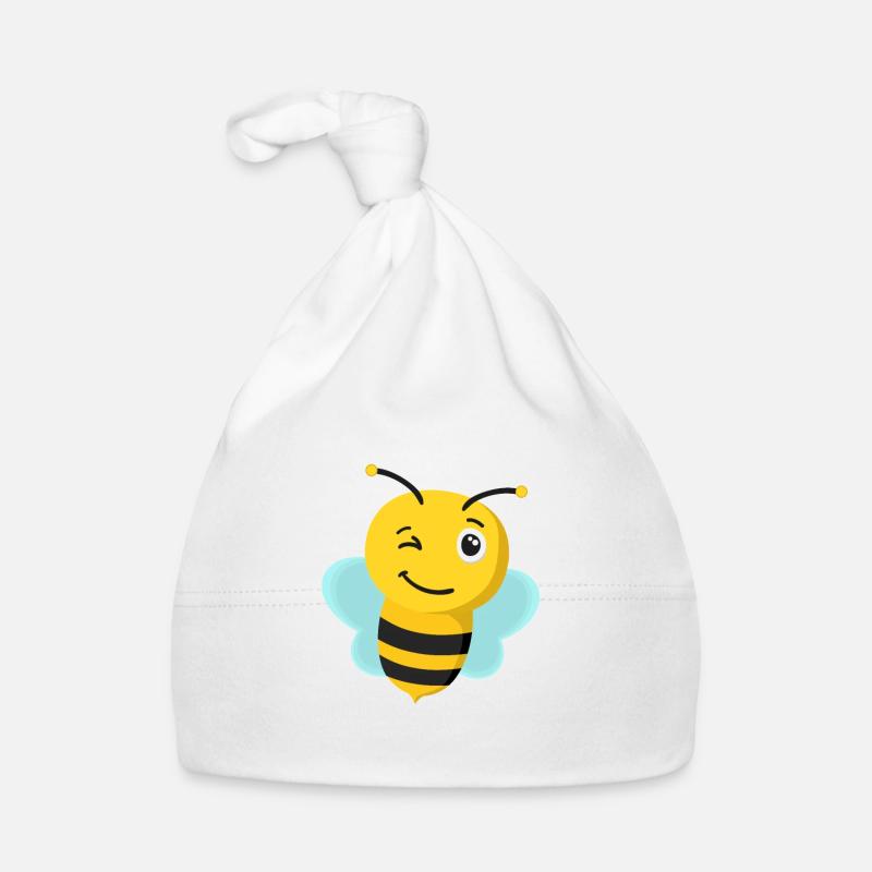 Bee, honey bee, wild bee, funny bee picture Organic Baby Cap