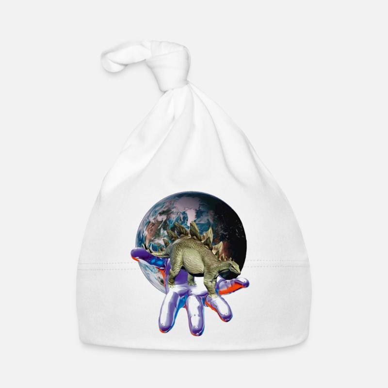 Stegosaurus Organic Baby Cap