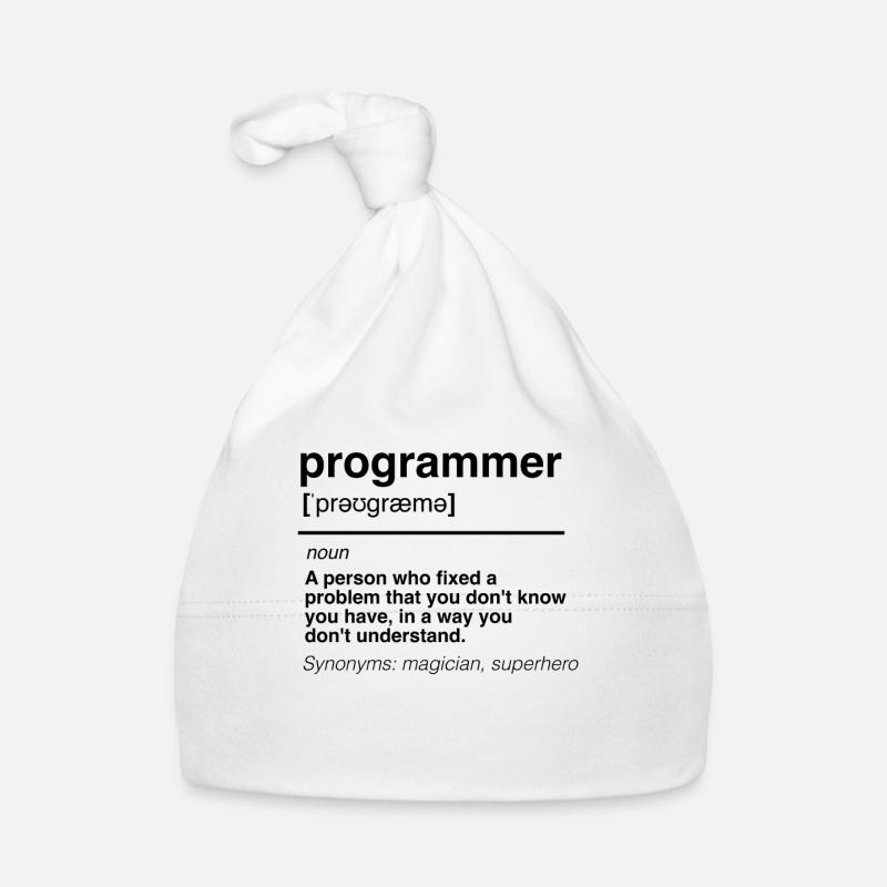 Funny software developer engineer programmer Organic Baby Cap